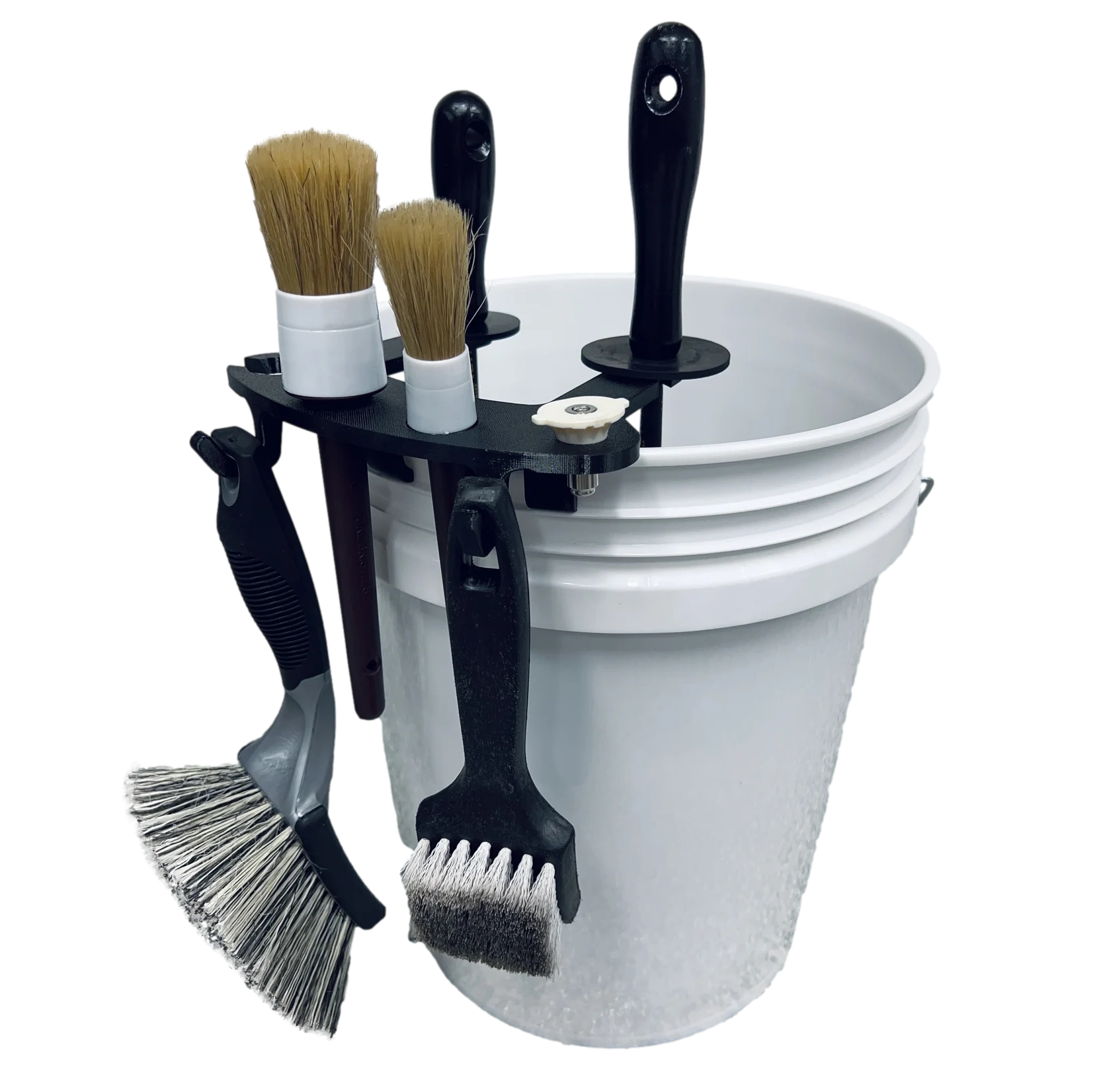 BucketCaddy - Wheel, Tire, & Detailing Brush Organizer for 5-gallon and 6-gallon Car Wash Buckets