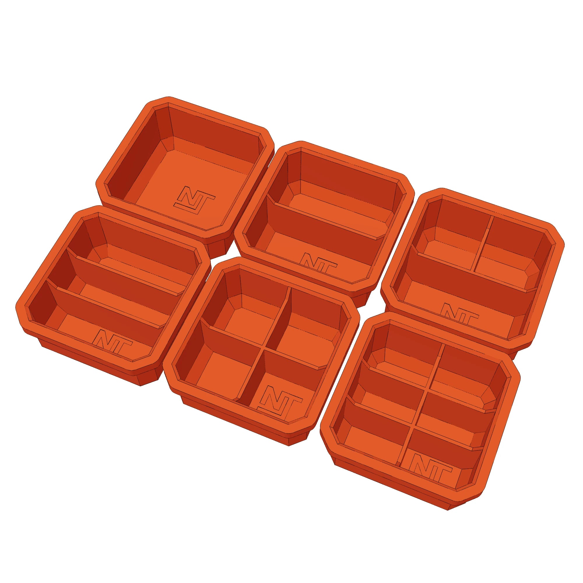 3D print preview Divider Bins Small for Low-Profile PACKOUT