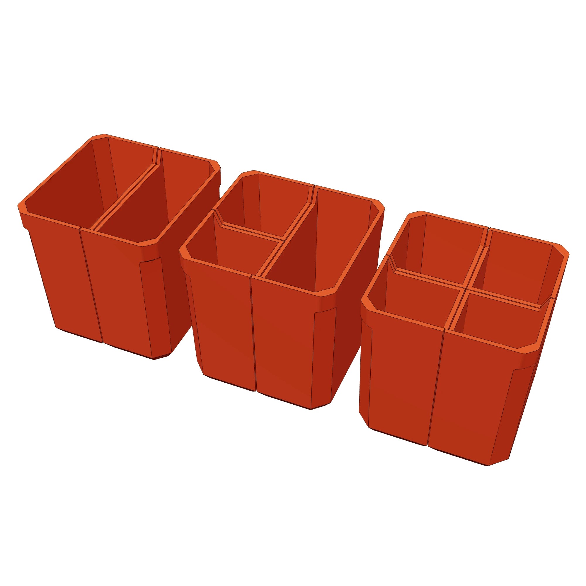 3D print preview Divider Bins Small for PACKOUT Organizer