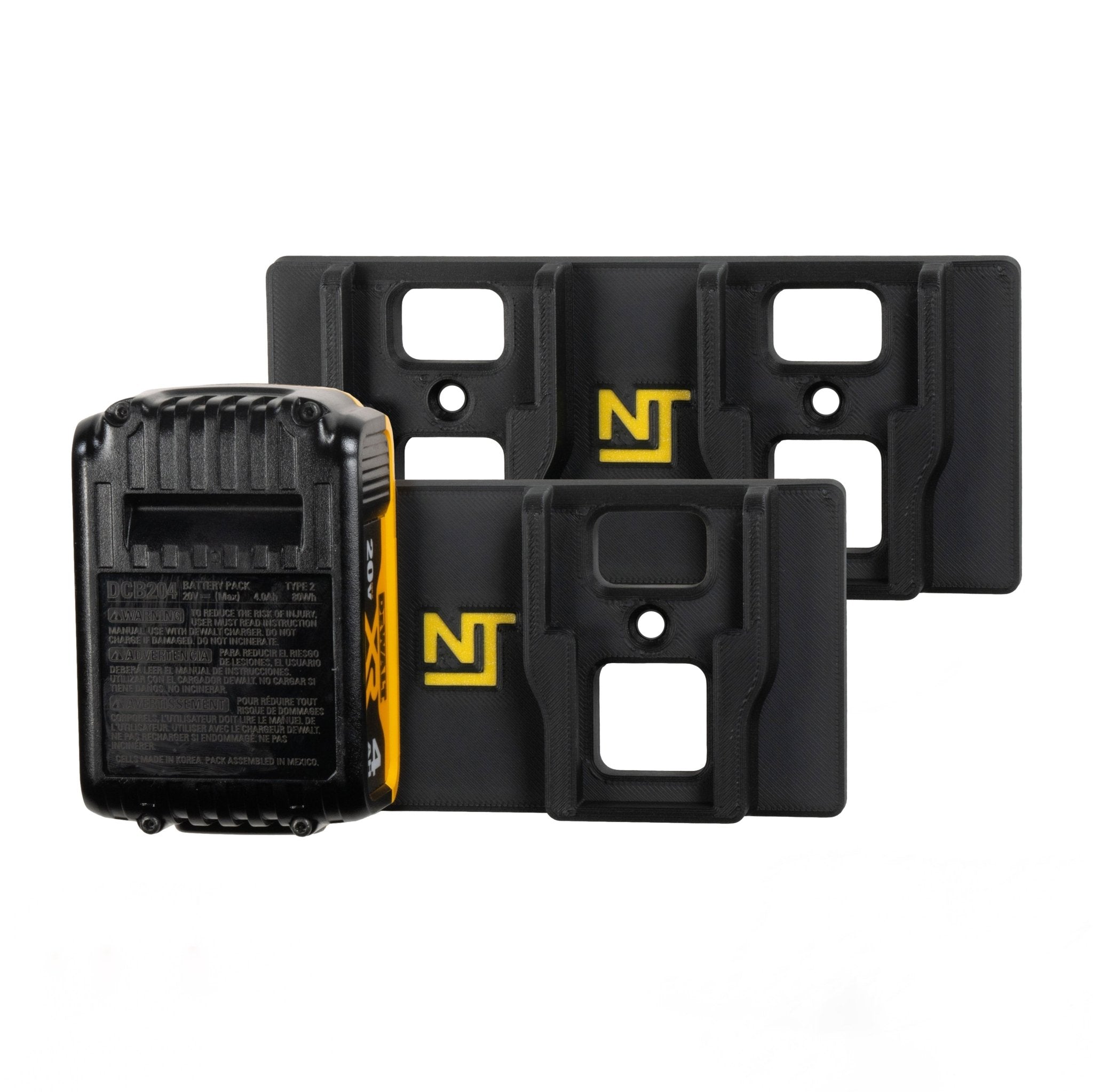 Battery Mounts for Dewalt 20V MAX Tools Dual (2 - Pack) - Neat Tools