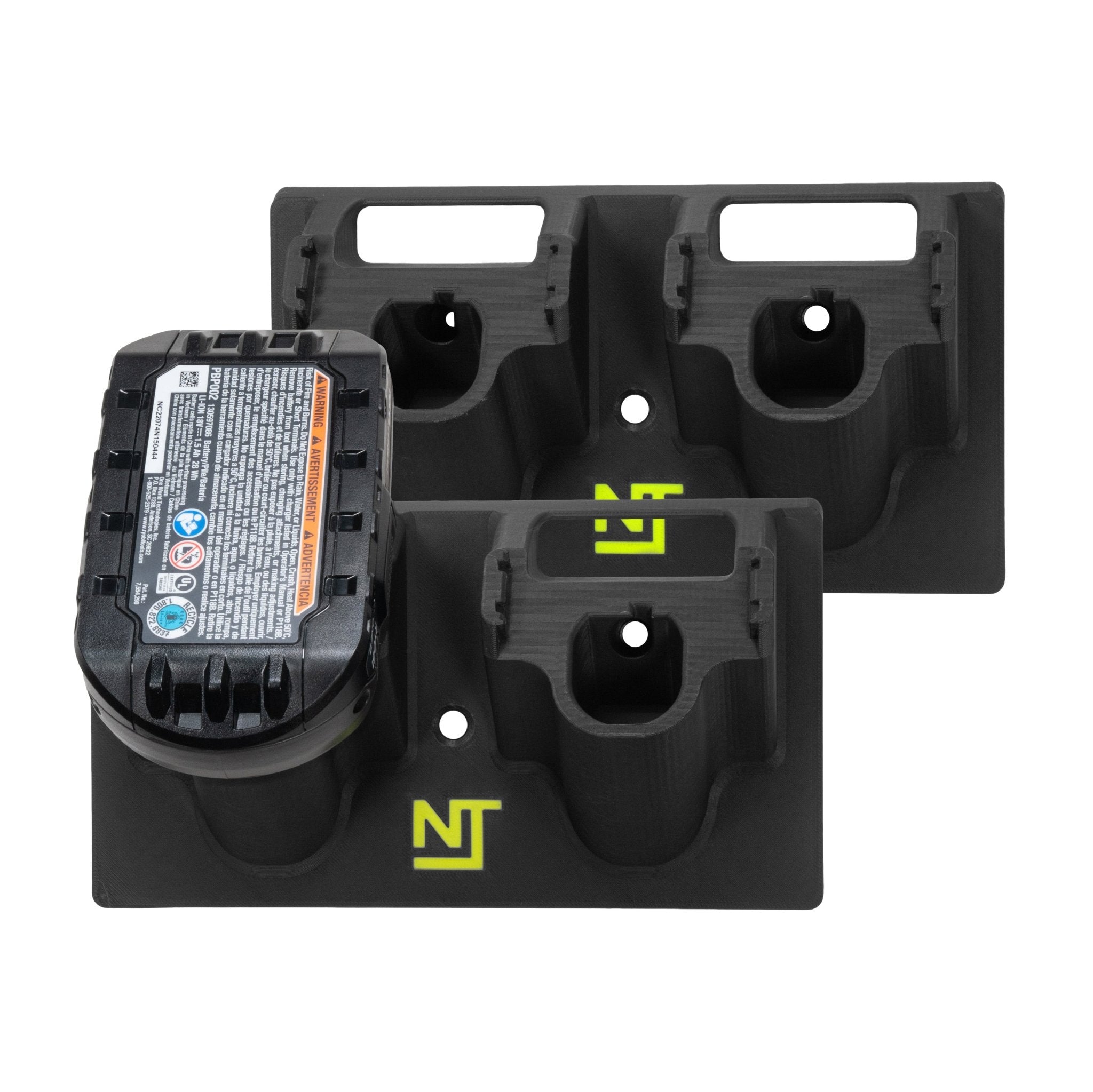 Battery Mounts for Ryobi 18V Tools Dual (2 - Pack) - Neat Tools