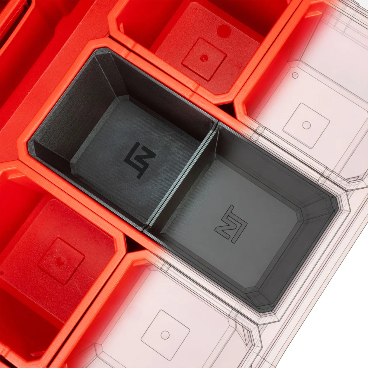 Digital file STL for Divider Bins Large Milwaukee PACKOUT Organizer