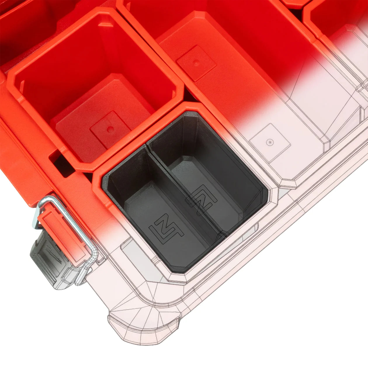 Digital file STL for Divider Bins Small Milwaukee PACKOUT Organizer