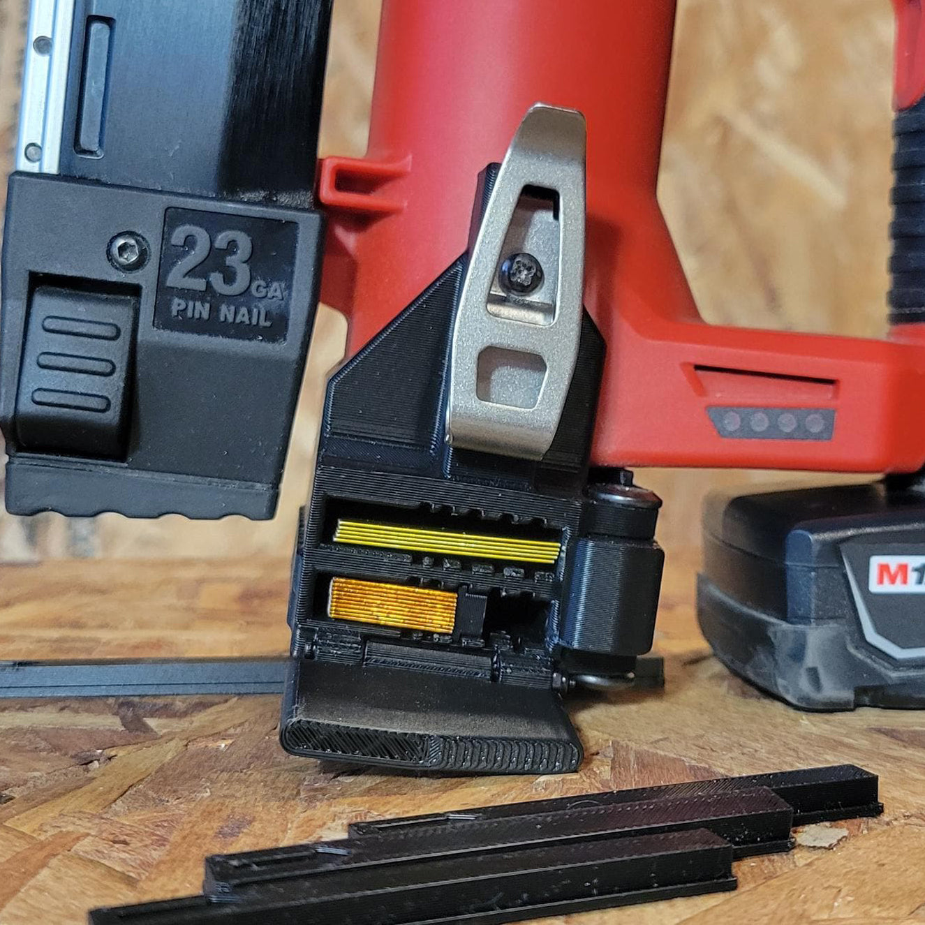 NAILSWAP Spare Nail Compartment for Milwaukee M12 23 Ga. Pin Nailer