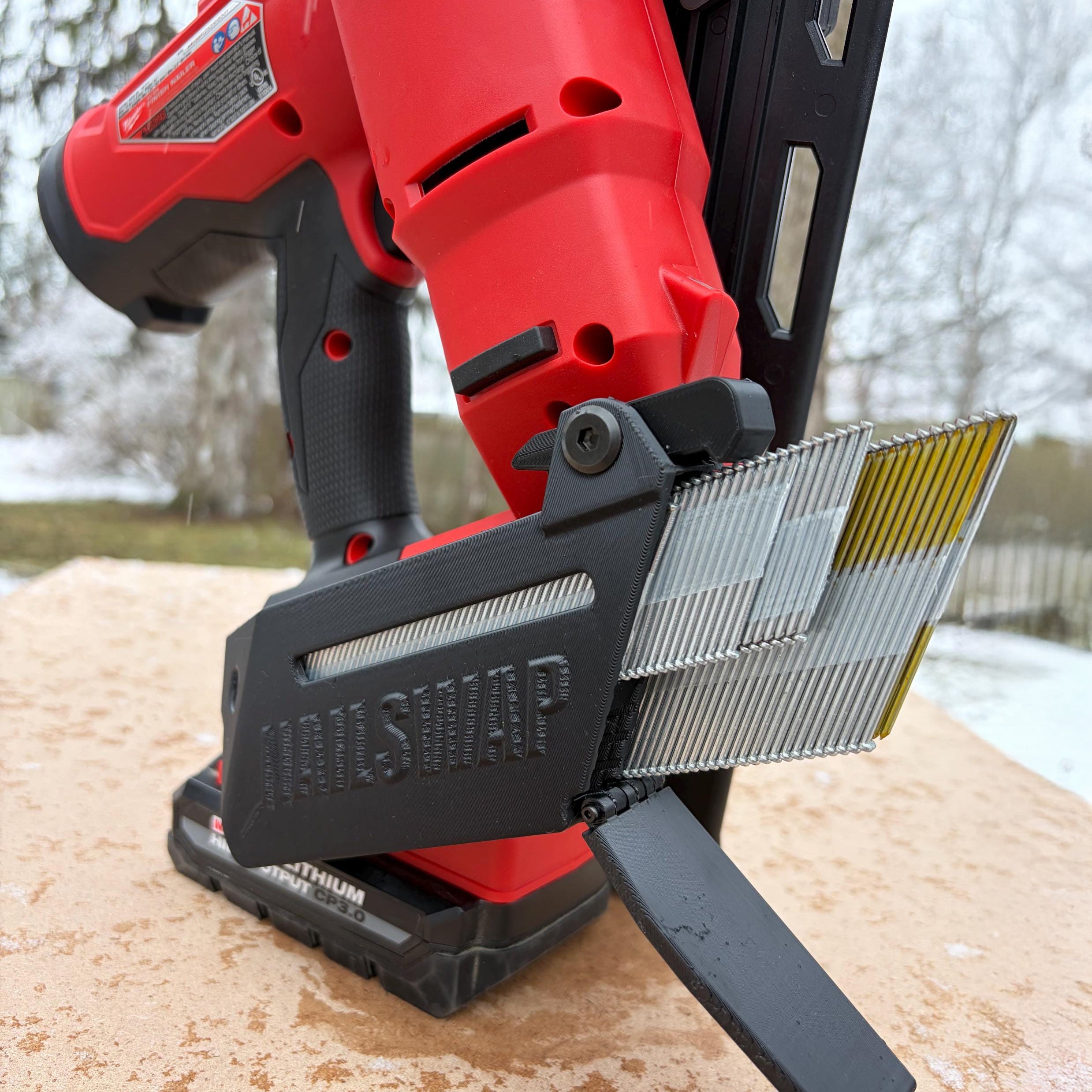 NAILSWAP Spare Nail Compartment for Milwaukee M18 15 Ga. Angled Finish Nailer