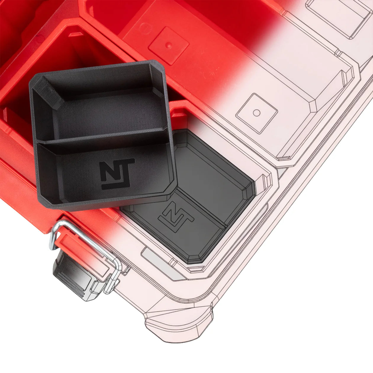 Digital file STL for Stacking Divider Bins Small Milwaukee PACKOUT Organizer