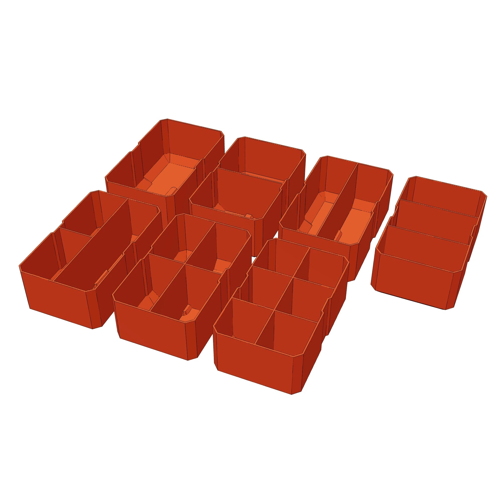 3D print preview Divider Bin Large for PACKOUT 3-Drawer