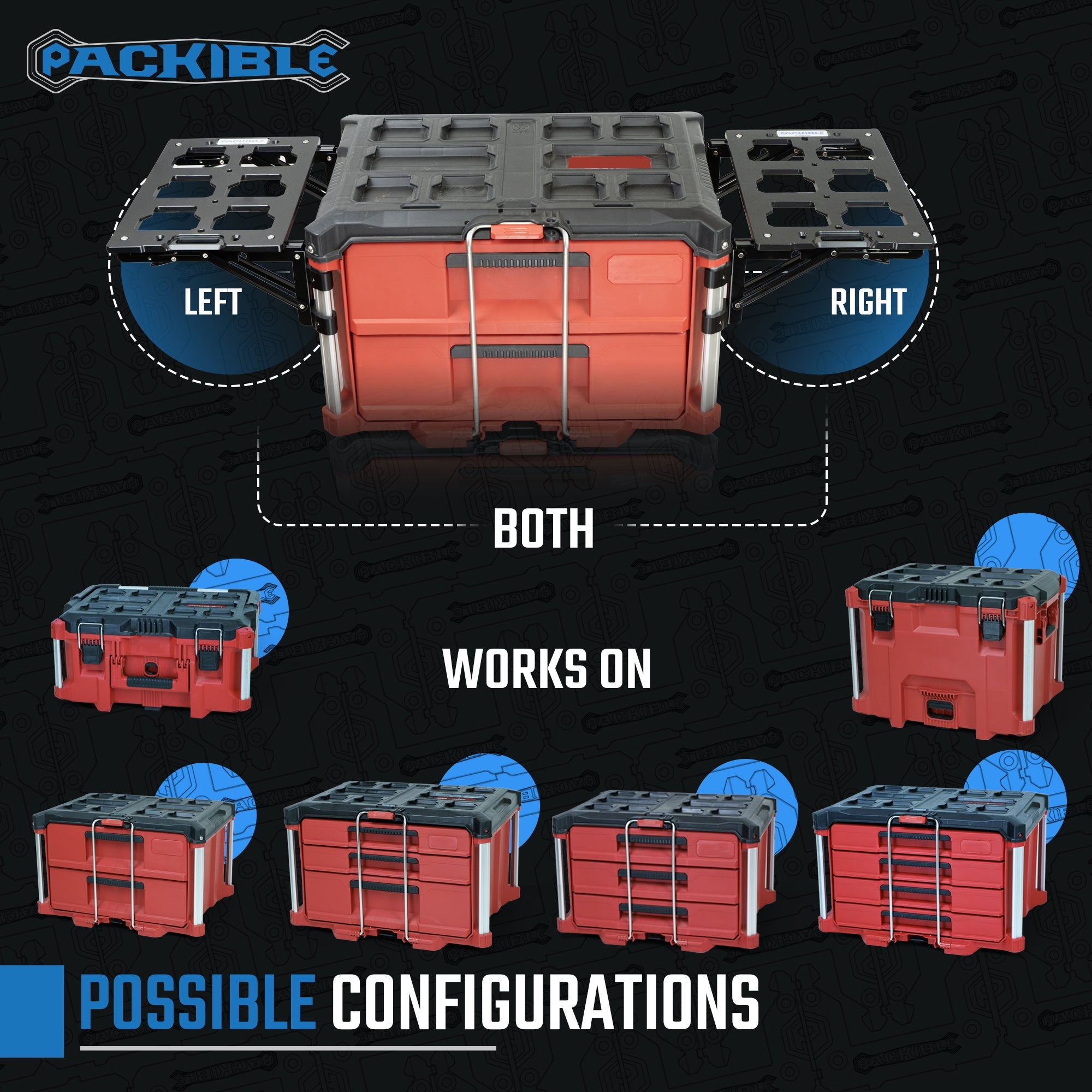Joey HZ-FLIP - Folding Bracket Half Width Packout Box Mount KIT