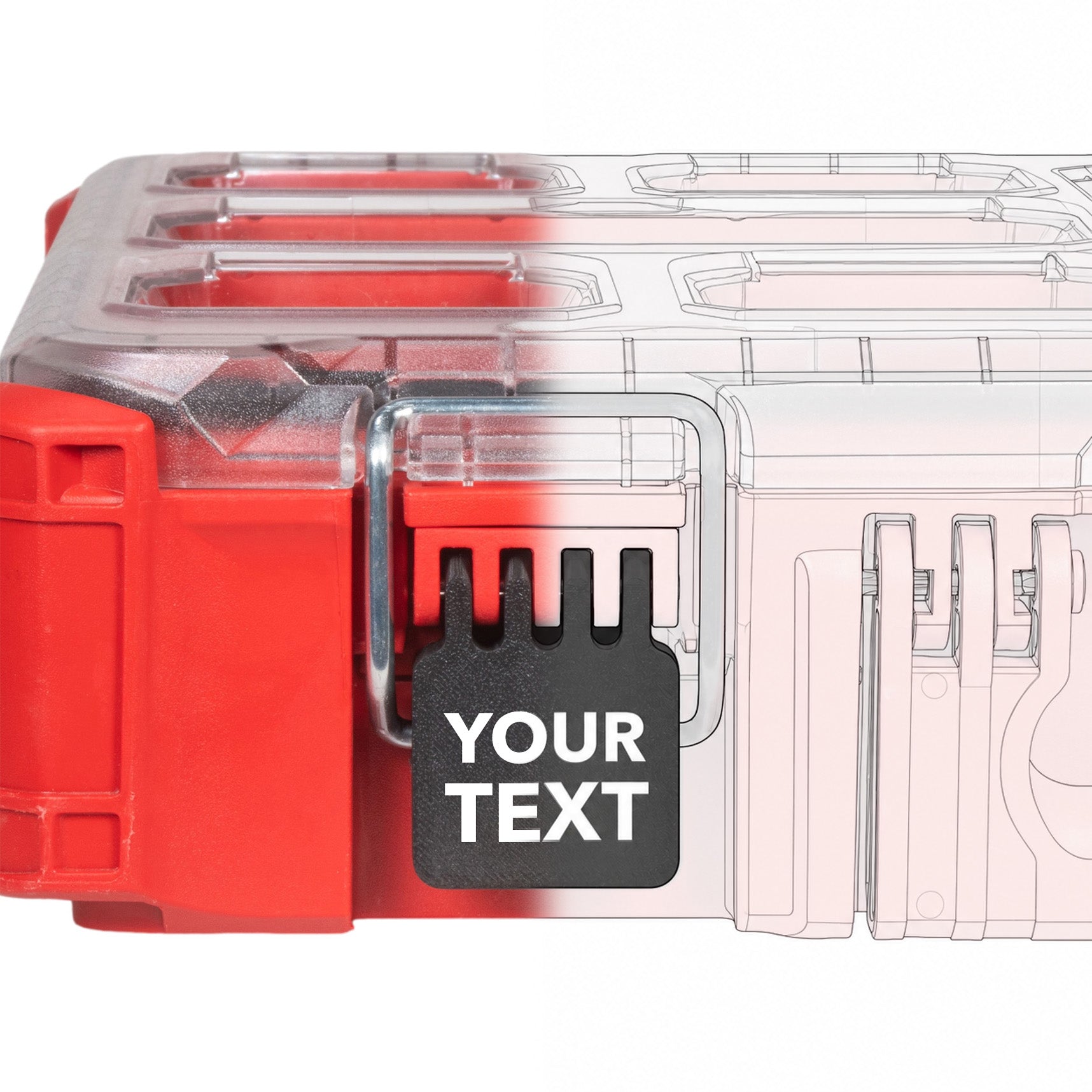 (Digital File) Custom Latch for Milwaukee Packout 4-Prong