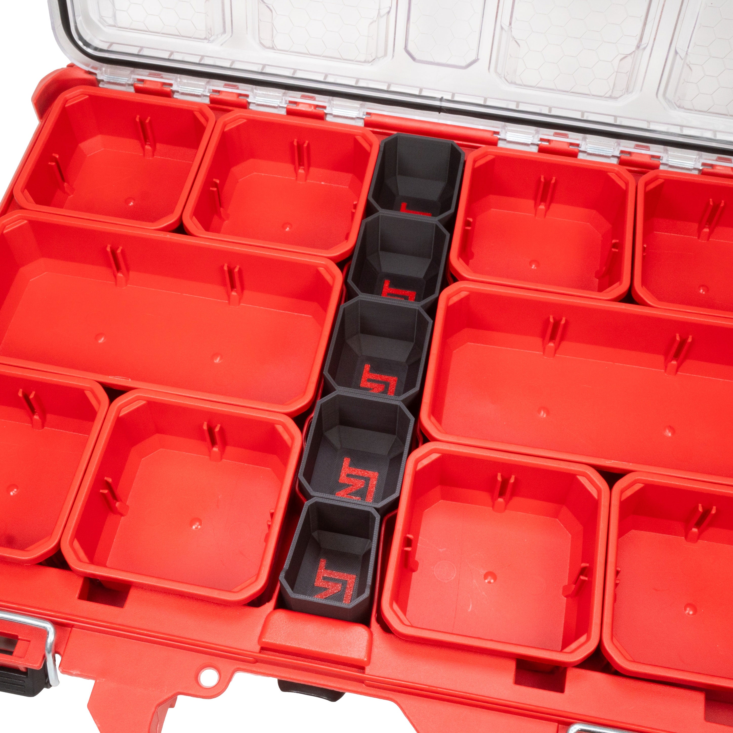 Center Bins for Milwaukee Low-Profile PACKOUT Organizer