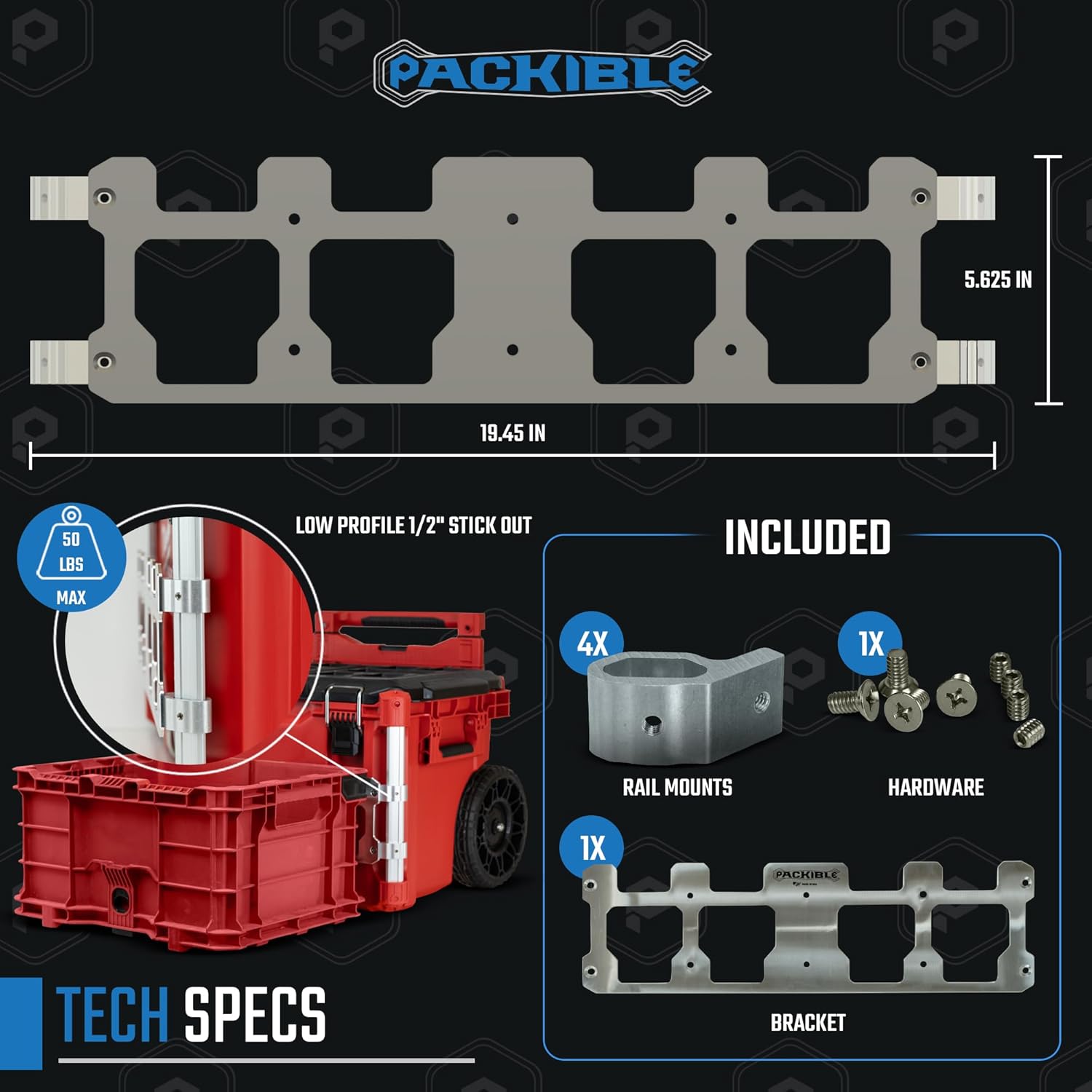 Joey - Packout Front/Back Mount Bracket Kit