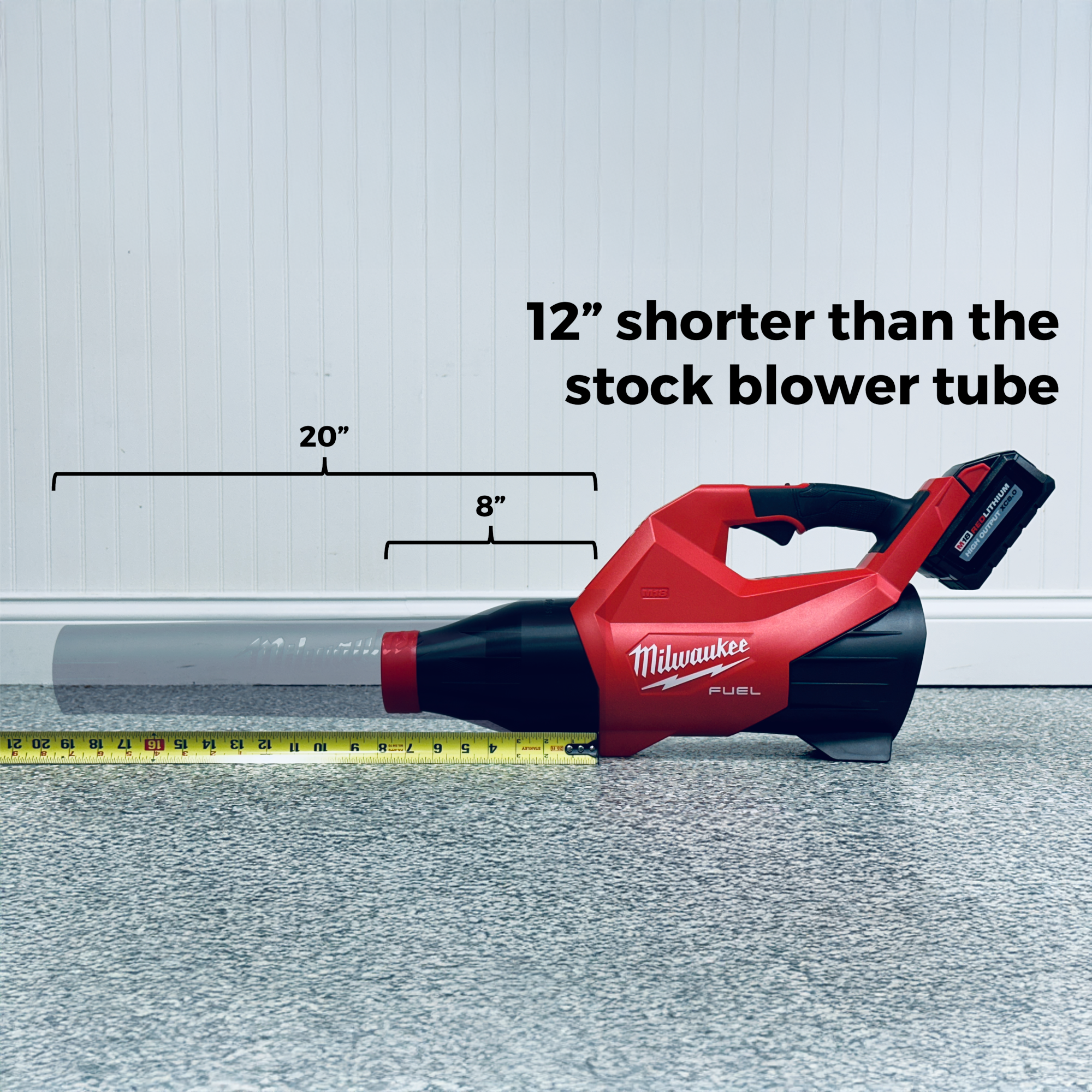 STUBBY® Car Drying Nozzle for Milwaukee M18 FUEL Gen III Single Battery Leaf Blower (3017-20)