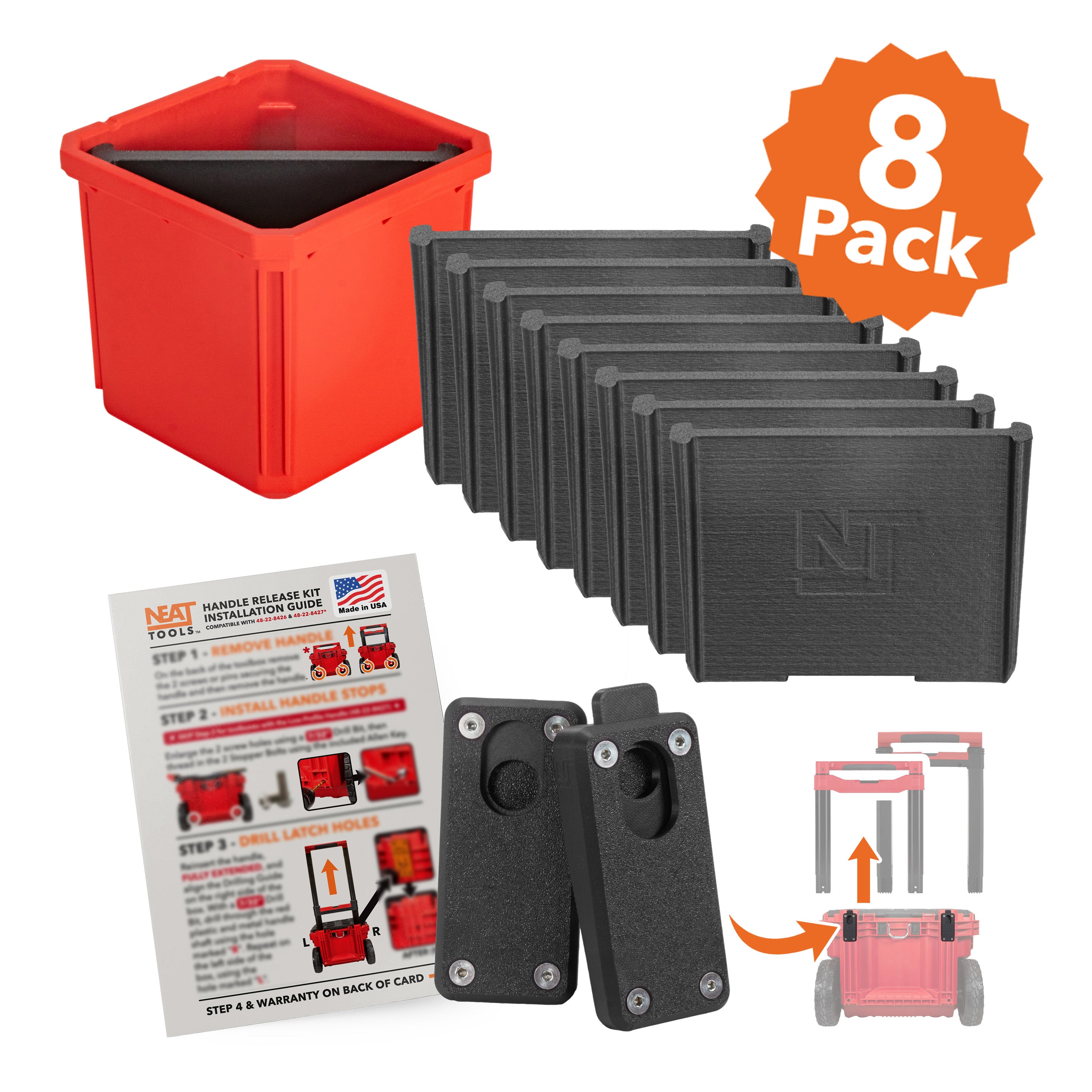 Handle Release Kit + PACKOUT Dividers (8-Pack) Bundle