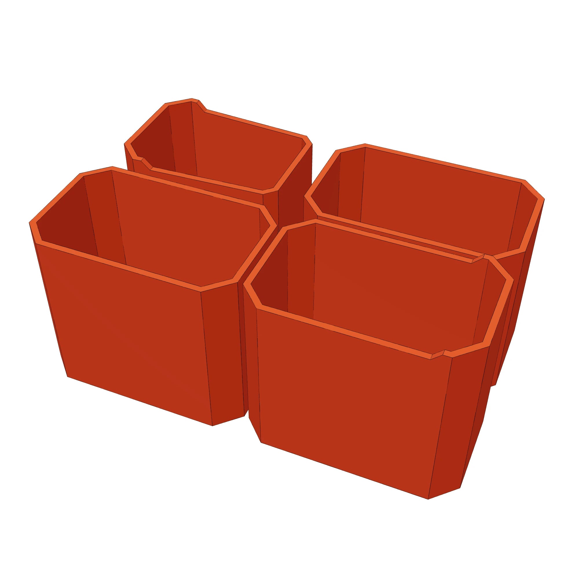 Center Bins PACKOUT Organizer 3D printed sample
