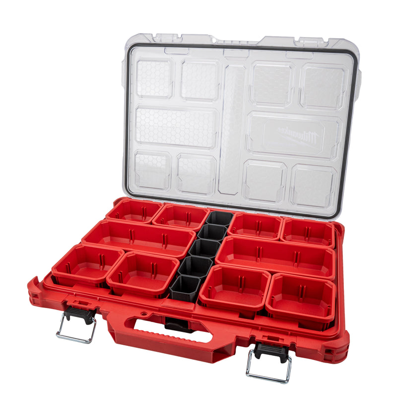 Center Bins for Milwaukee Low-Profile PACKOUT Organizer