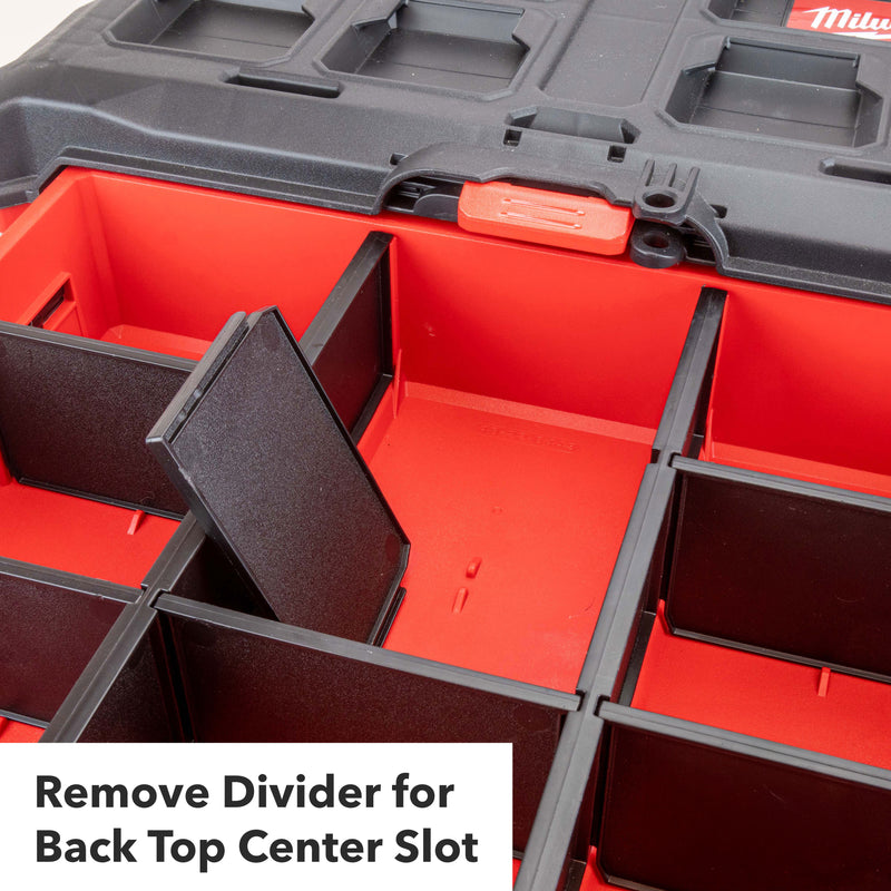 Divider Bins 3-Slot Long for Milwaukee PACKOUT 3-Drawer (3-Pack)