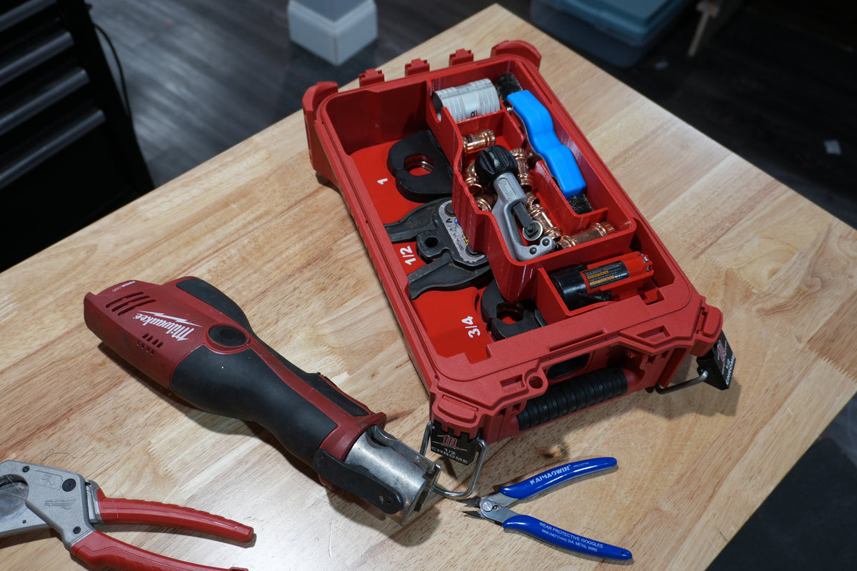M12 Pro Press Kit Insert (3 Jaws) for Milwaukee PACKOUT Organizer