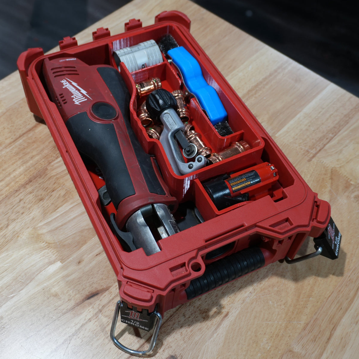 M12 Pro Press Kit Insert (3 Jaws) for Milwaukee PACKOUT Organizer