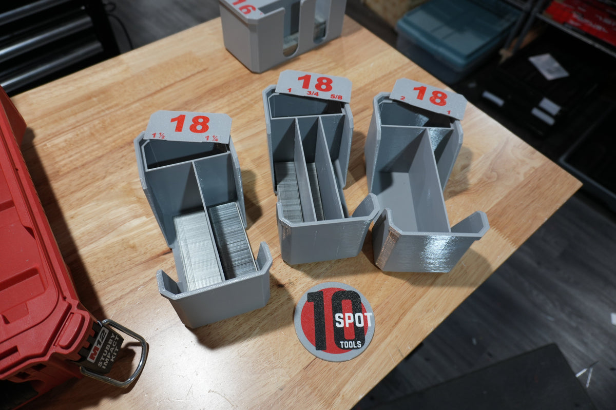 18ga Brad Nail Caddies for Milwaukee PACKOUT Organizer