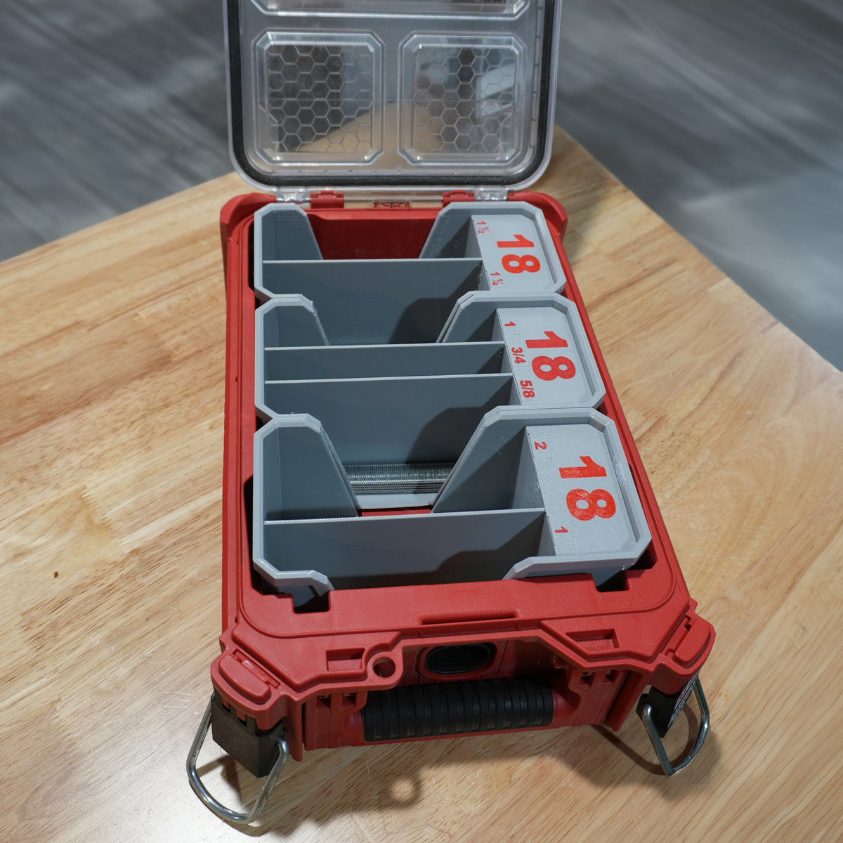 18ga Brad Nail Caddies for Milwaukee PACKOUT Organizer