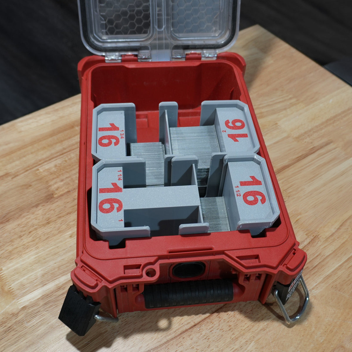 16ga Straight Finish Nail Caddies for Milwaukee PACKOUT Organizer