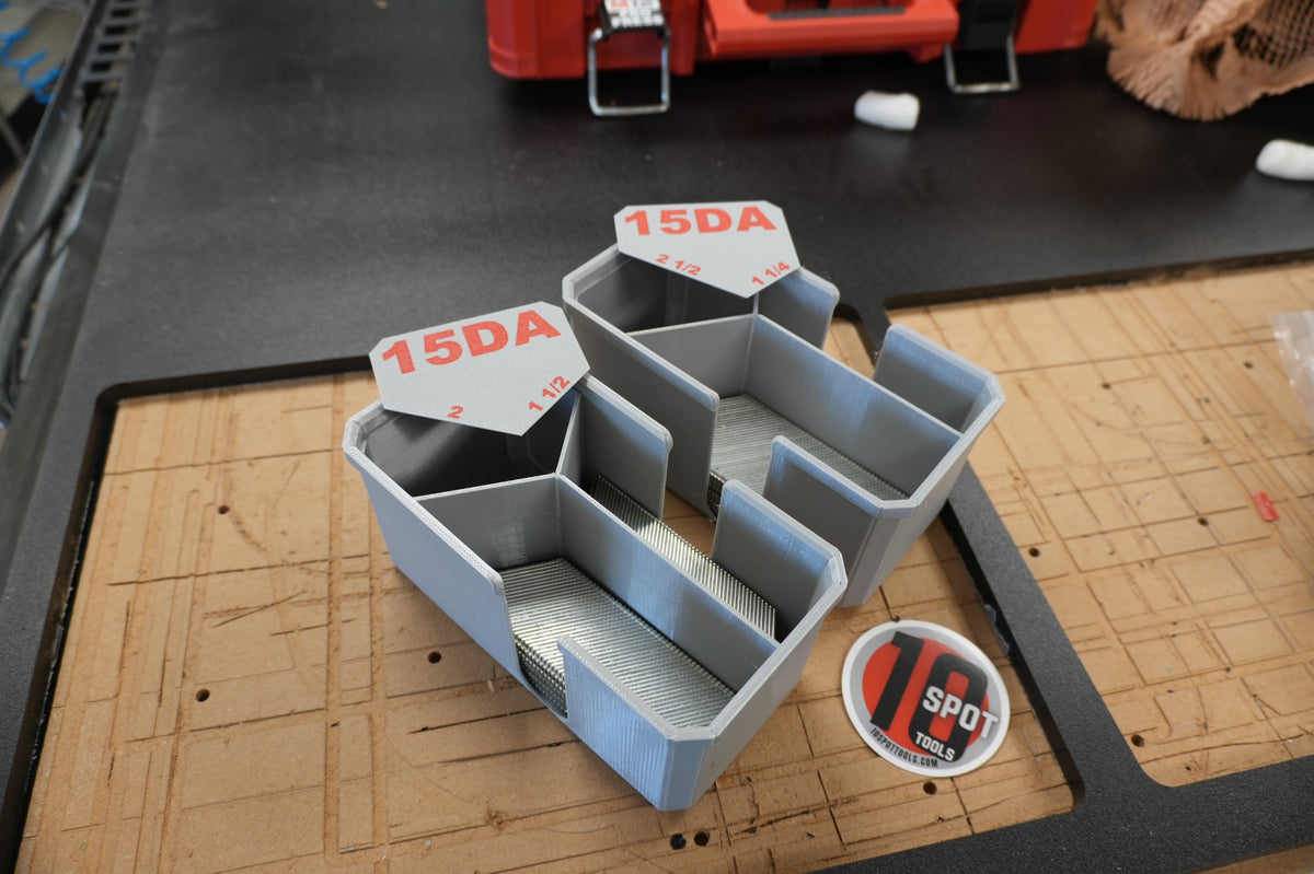 15ga DA Finish Nail Caddies for Milwaukee PACKOUT Organizer