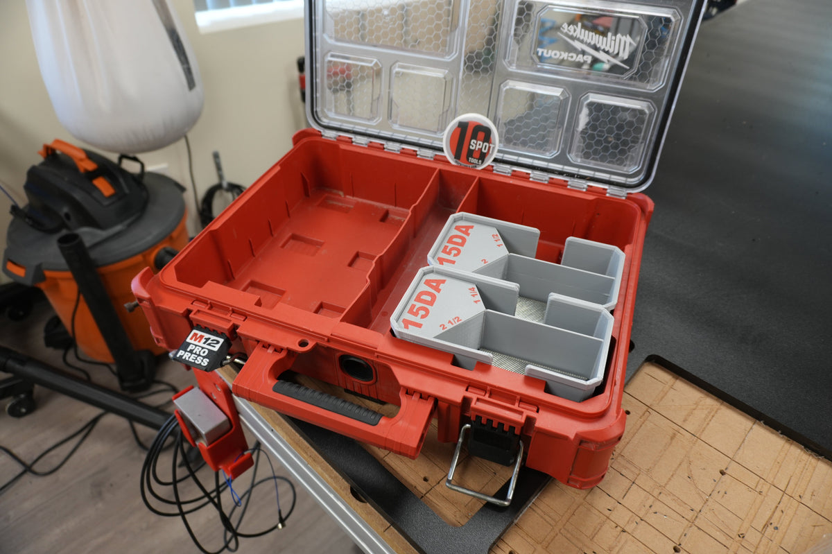 15ga DA Finish Nail Caddies for Milwaukee PACKOUT Organizer