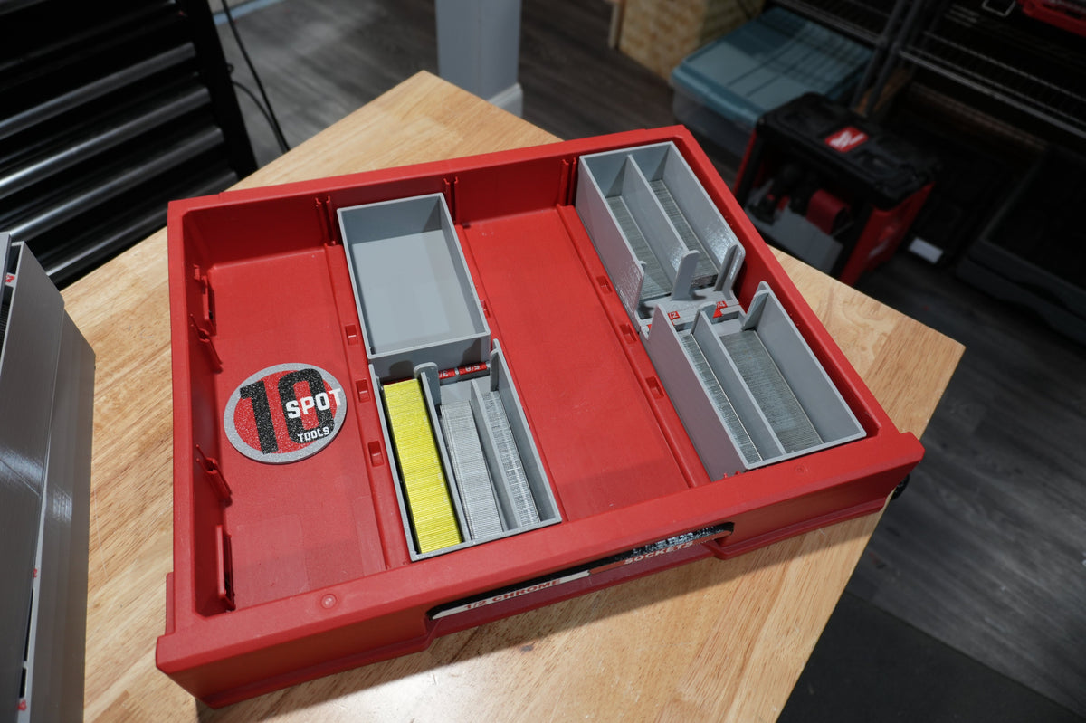 18ga Brad Nail Caddies for Milwaukee PACKOUT Slim Drawers
