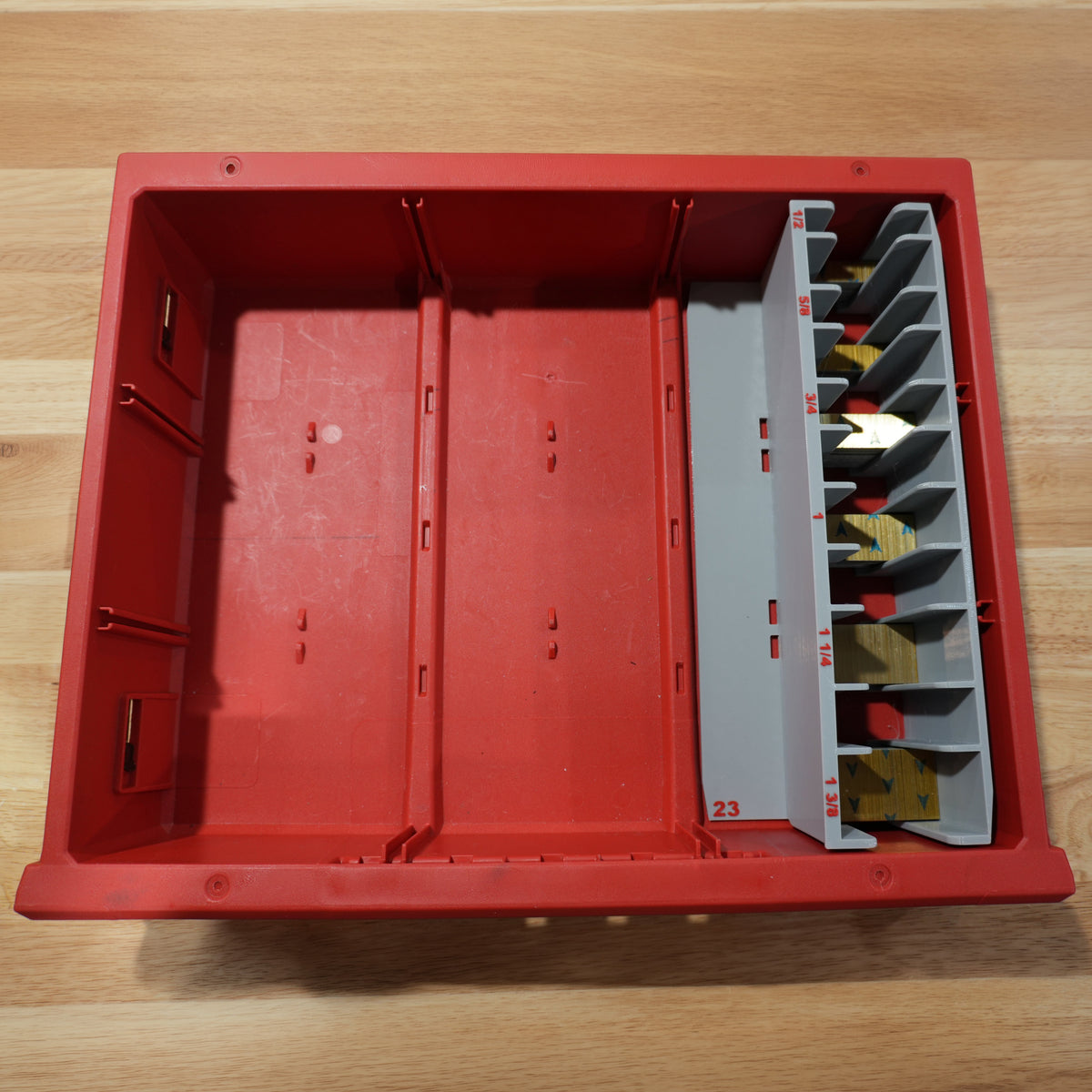 23ga Pin Nail Caddy for Milwaukee PACKOUT Standard and Deep Drawers