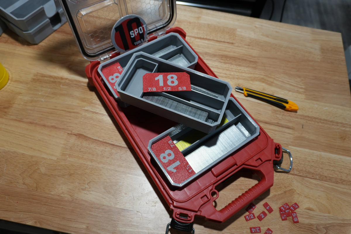18ga Brad Nail Caddies for Milwaukee PACKOUT Low-Profile Organizer