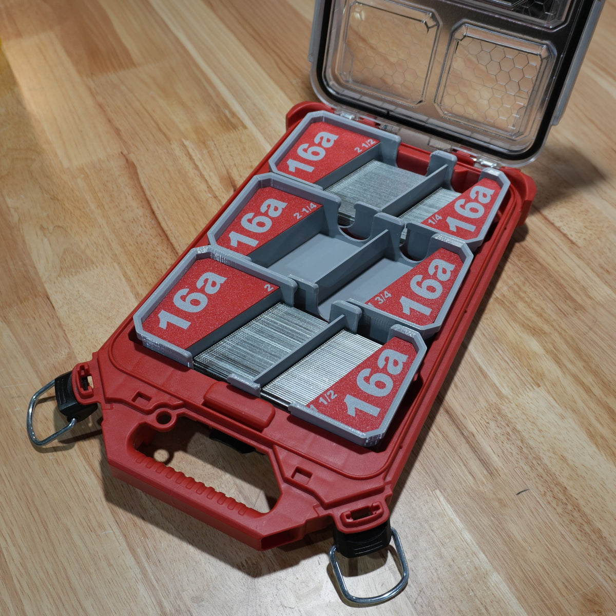 16ga Angled Finish Nail Caddies for Milwaukee PACKOUT Low-Profile Organizer