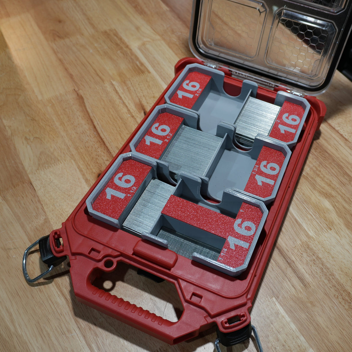 16ga Straight Finish Nail Caddies for Milwaukee PACKOUT Low-Profile Organizer