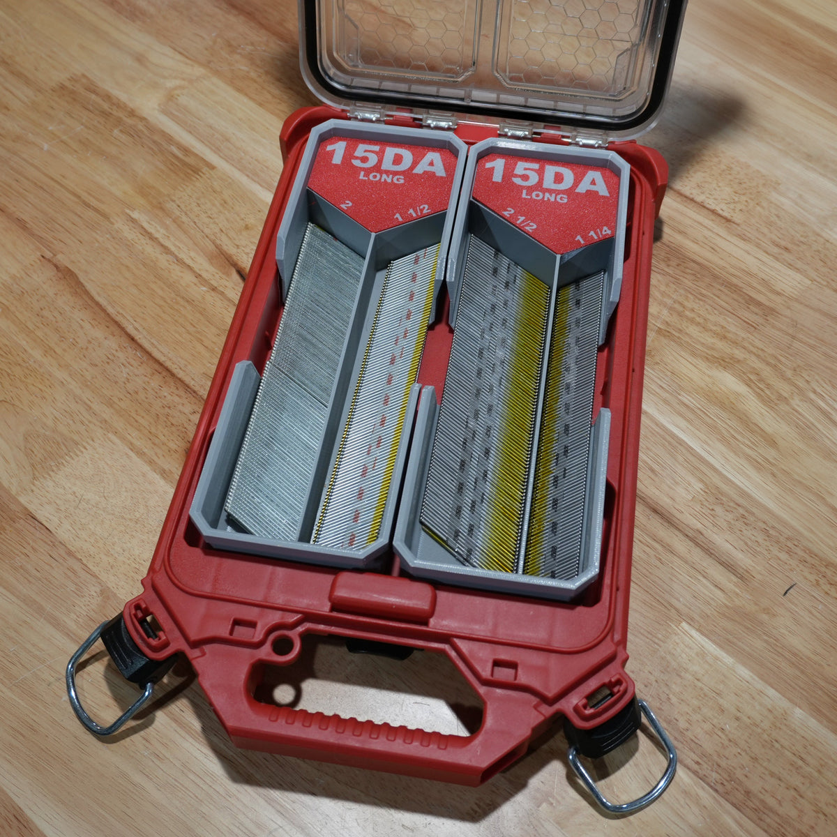 15ga DA Long Stick Nail Caddies for Milwaukee PACKOUT Low-Profile Organizer