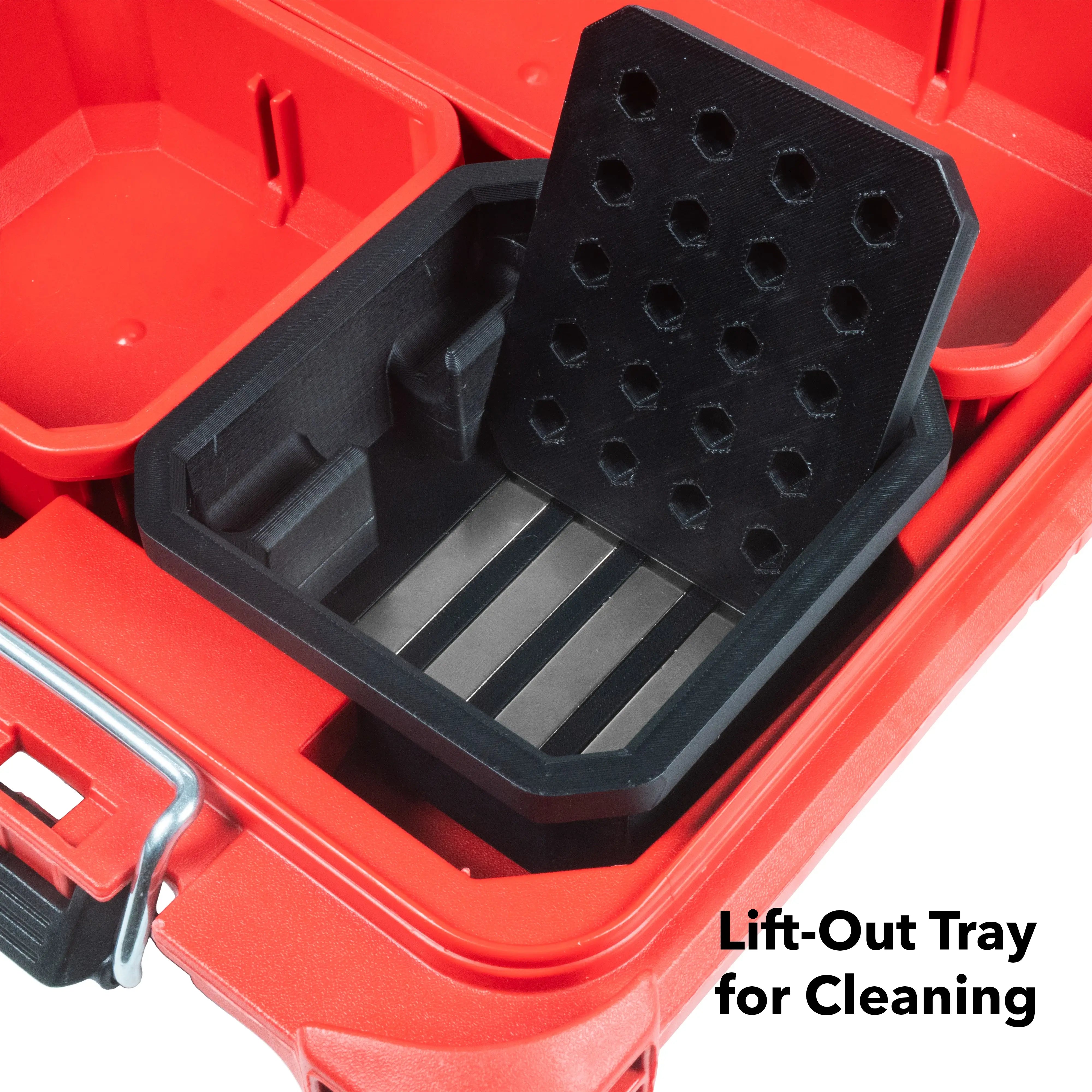 Magnetic Bit Bins for Milwaukee Low-Profile PACKOUT Organizer