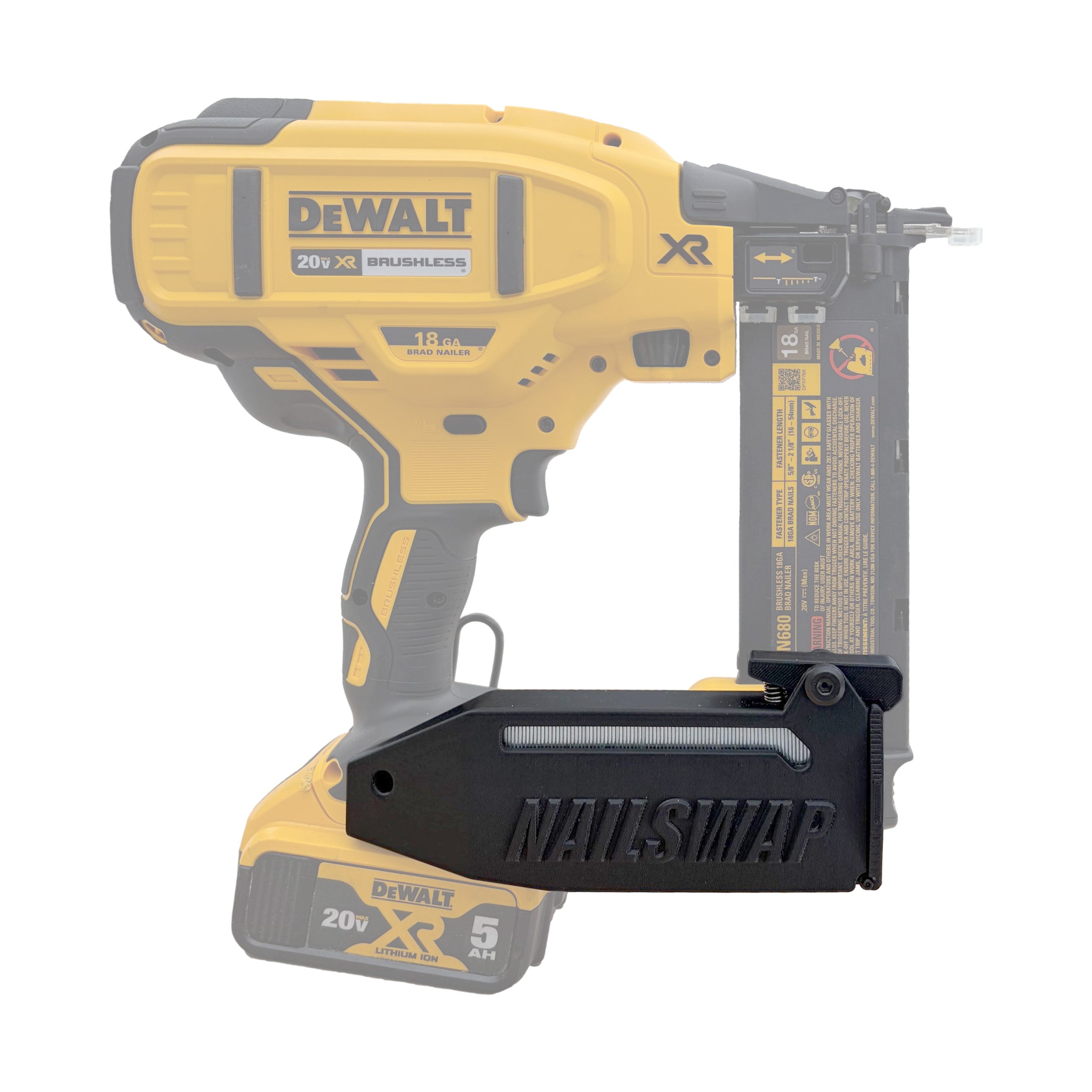 NAILSWAP Spare Nail Compartment for DeWalt 20V 18 Ga. Brad Nailer