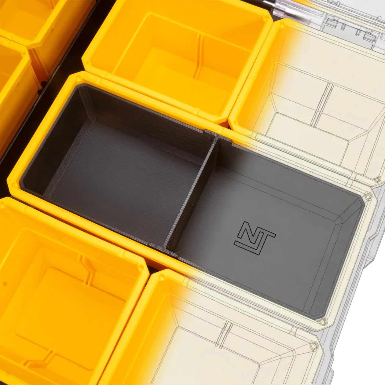 Digital file STL for Stacking Divider Bins Large DeWalt TOUGHSYSTEM 2.0