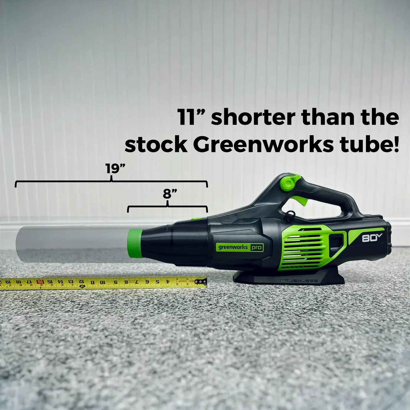 STUBBY® Car Drying Nozzle for Greenworks 760, 730, 700, 610, 585, 550, 515, & 500 CFM Leaf Blowers