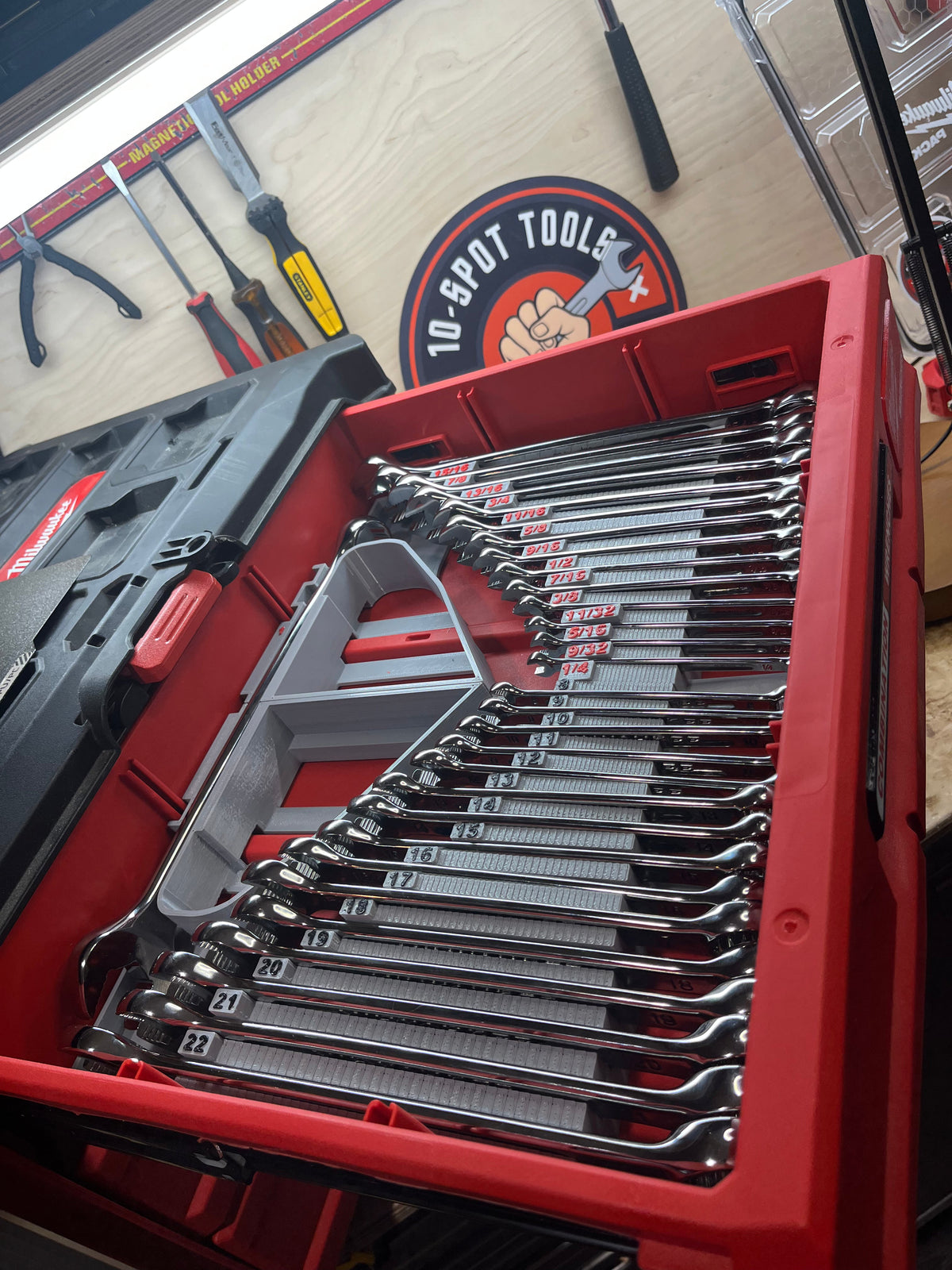 Combination Wrench Inserts for Milwaukee PACKOUT Drawers