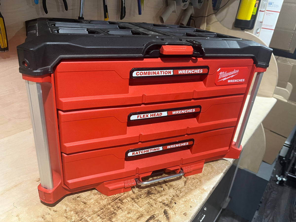 Ratcheting Combination Wrench Inserts for Milwaukee PACKOUT Drawers