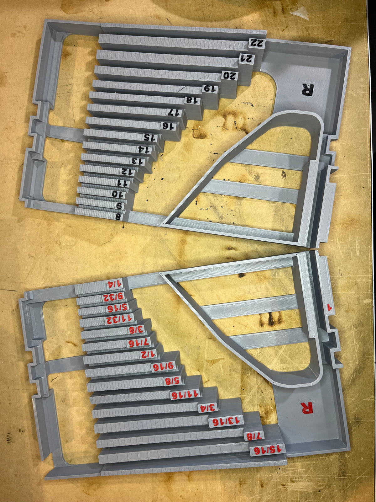 Ratcheting Combination Wrench Inserts for Milwaukee PACKOUT Drawers