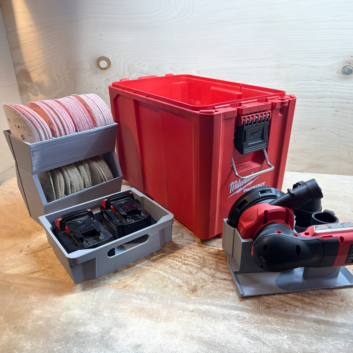 Sander Insert Combo for Milwaukee PACKOUT Ammo Box