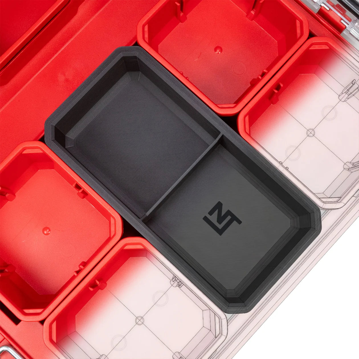 Digital file STL for Divider Bins Large Milwaukee Low-Profile PACKOUT