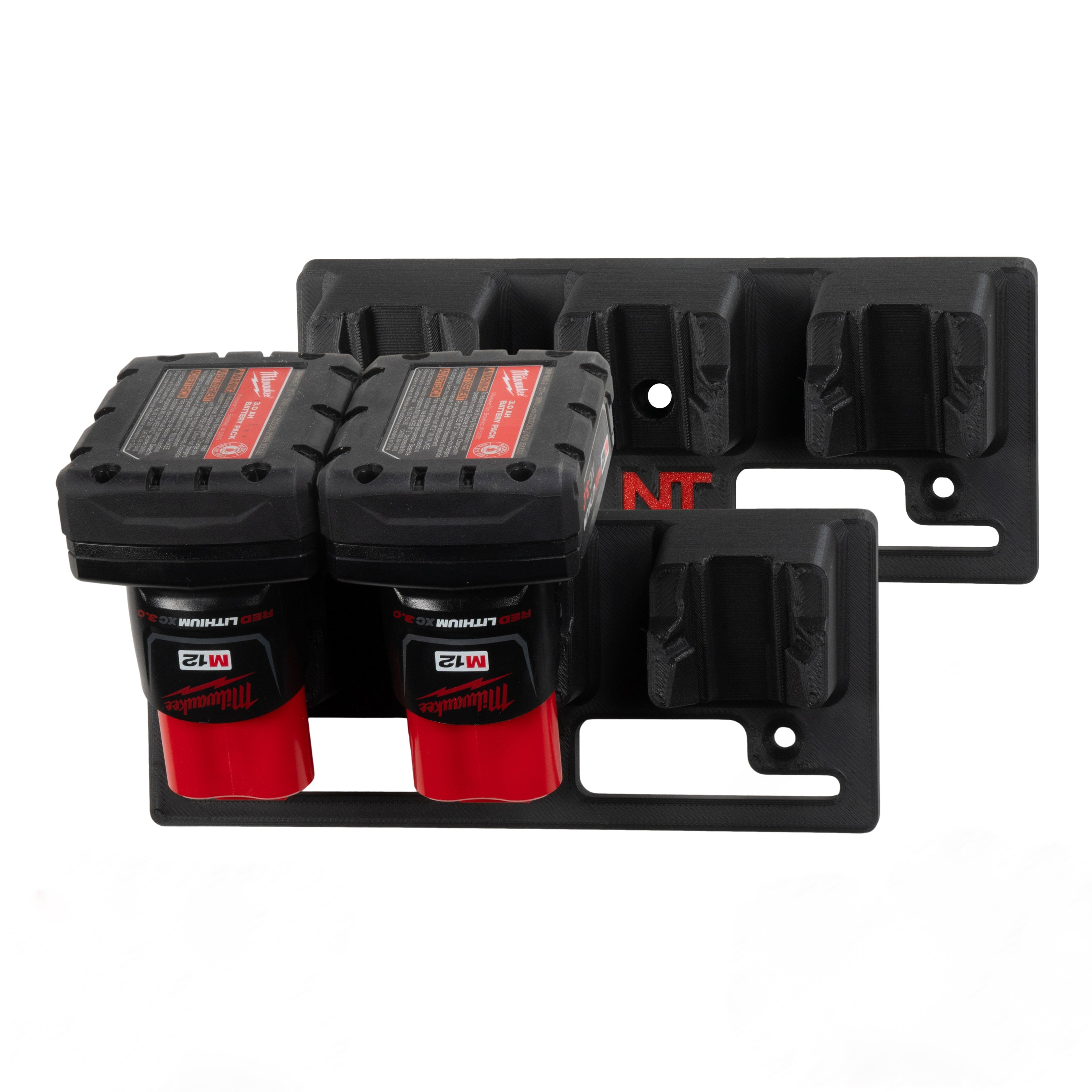 Battery Mounts for Milwaukee M12 Tools Triple (2-Pack)