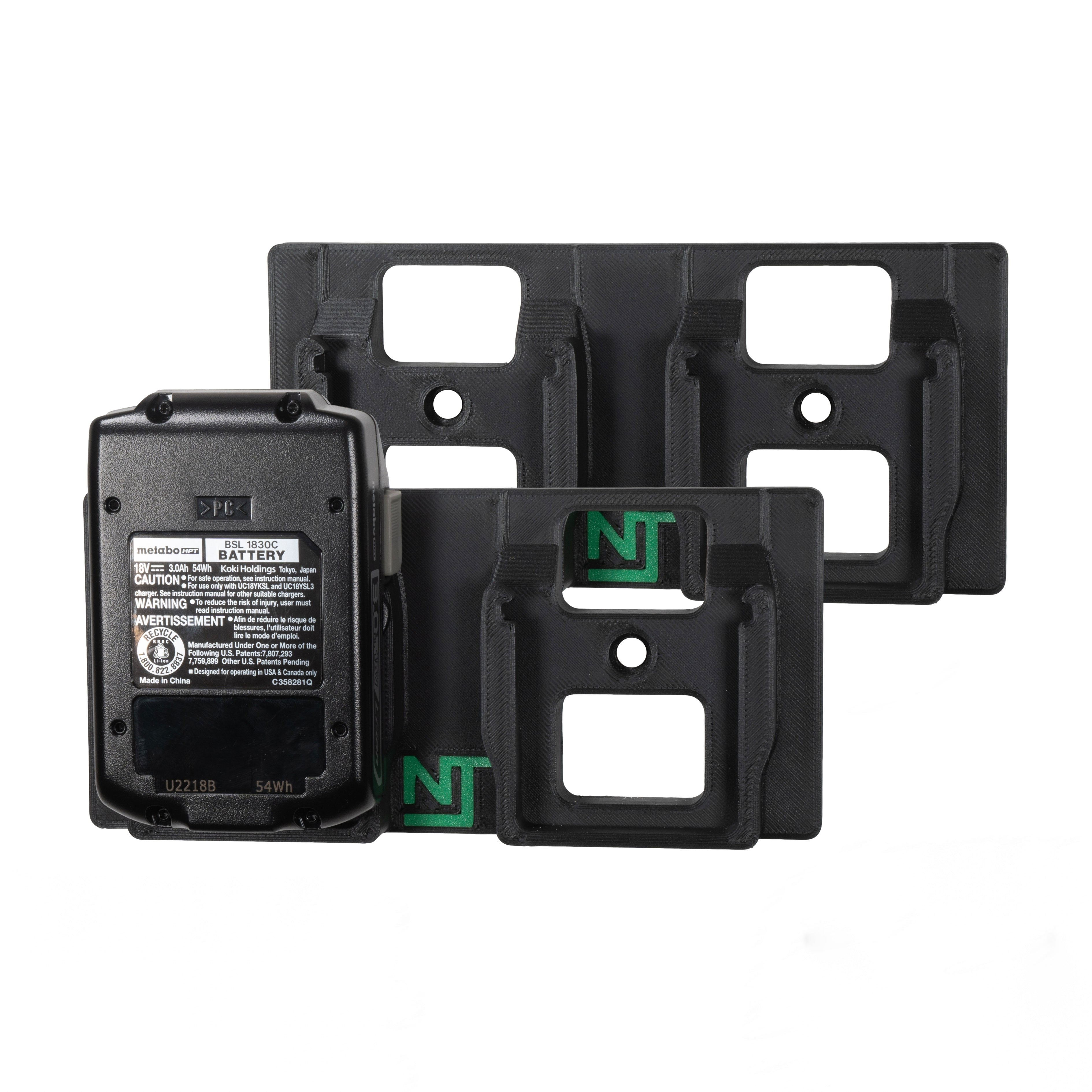 Battery Mounts for Metabo HPT / Hitachi 18V Tools Dual (2-Pack)