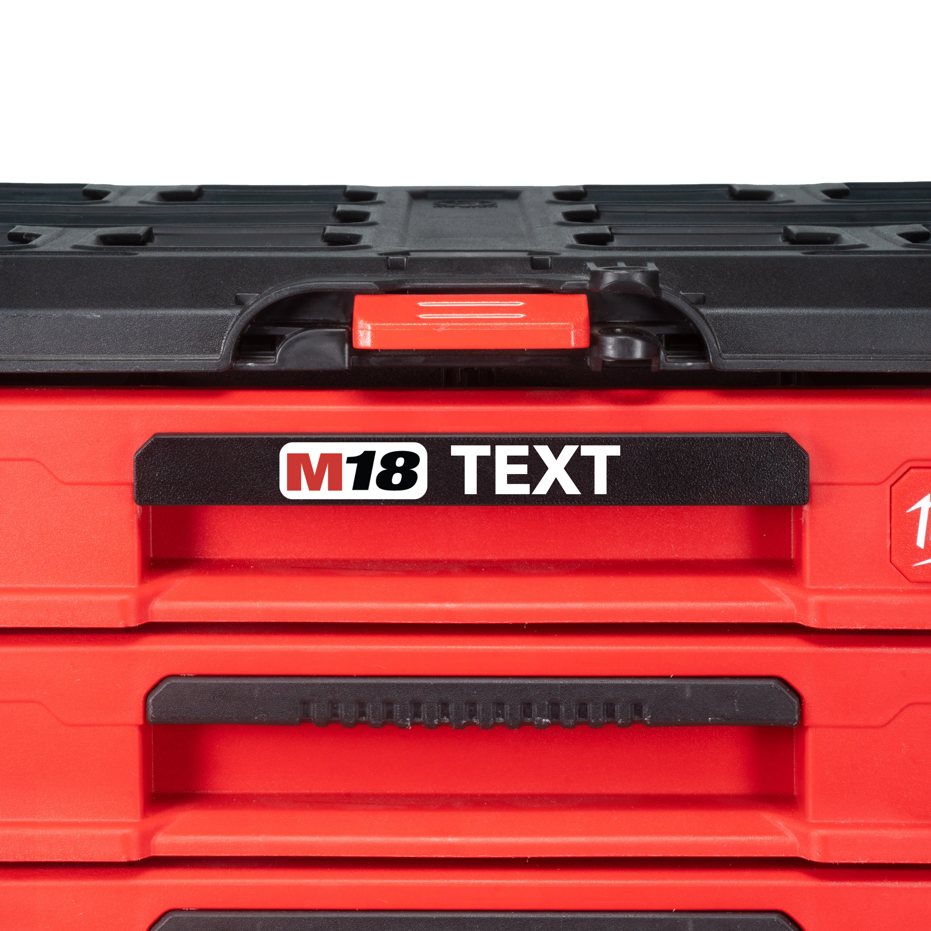 Custom Label for Milwaukee Packout Drawer Handle Slim