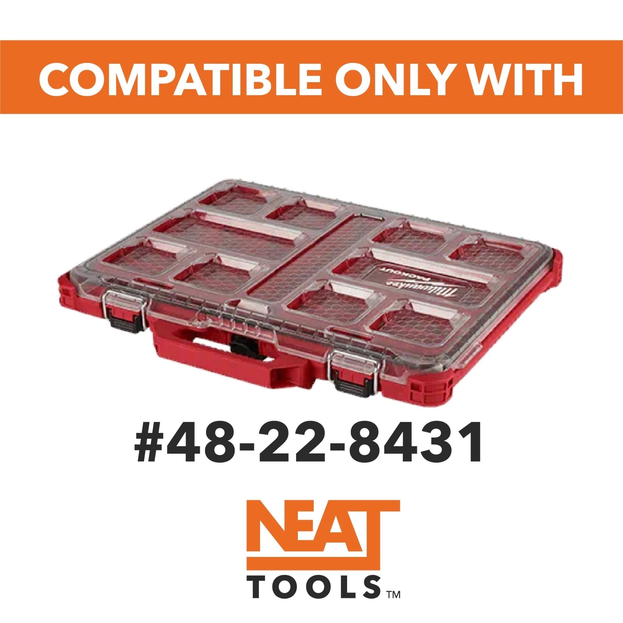 Center Bins for Milwaukee Low - Profile PACKOUT Organizer - Neat Tools