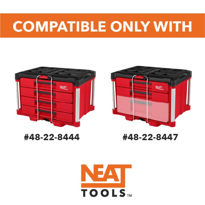 Neat Tools | Divider Bins for Milwaukee PACKOUT 4-Drawer & 3