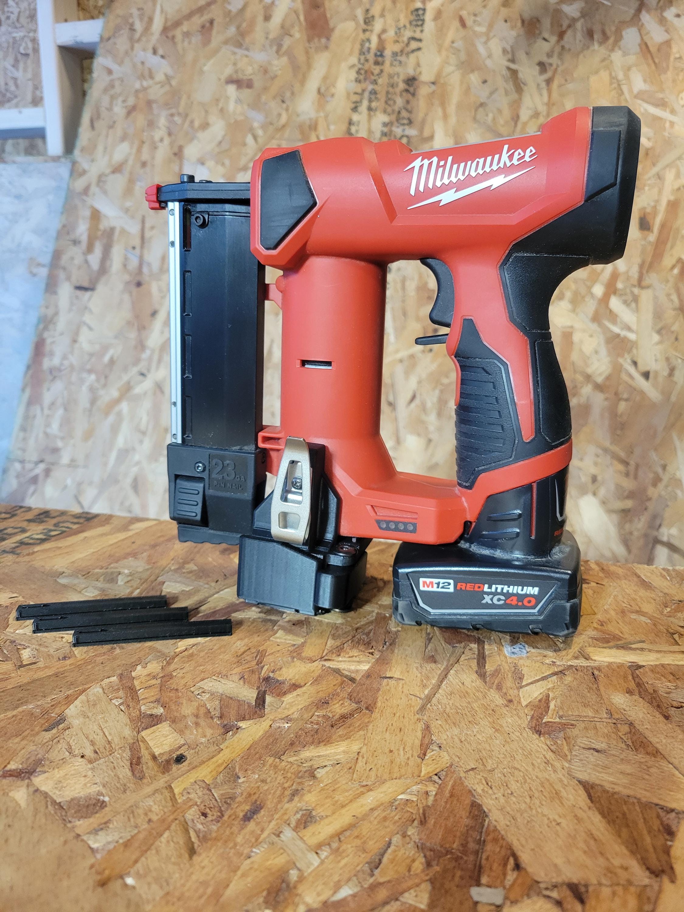 NAILSWAP Spare Nail Compartment for Milwaukee M12 23 Ga. Pin Nailer