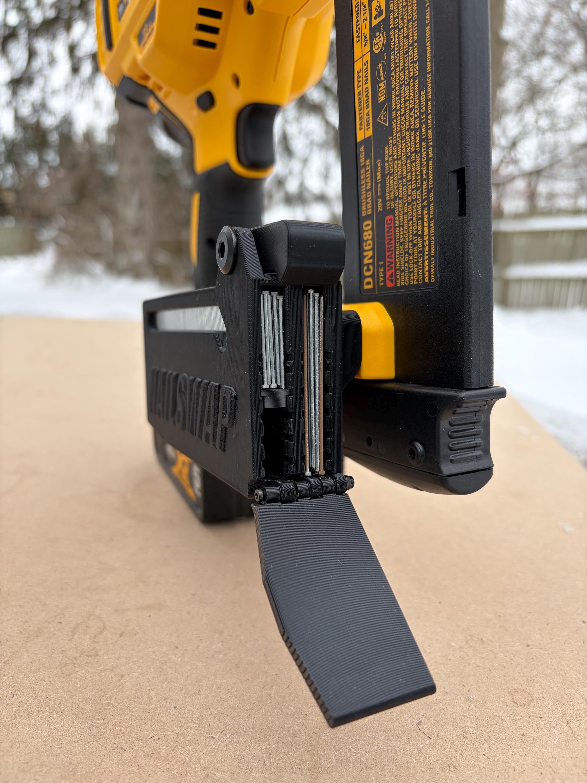 NAILSWAP Spare Nail Compartment for DeWalt 20V 18 Ga. Brad Nailer