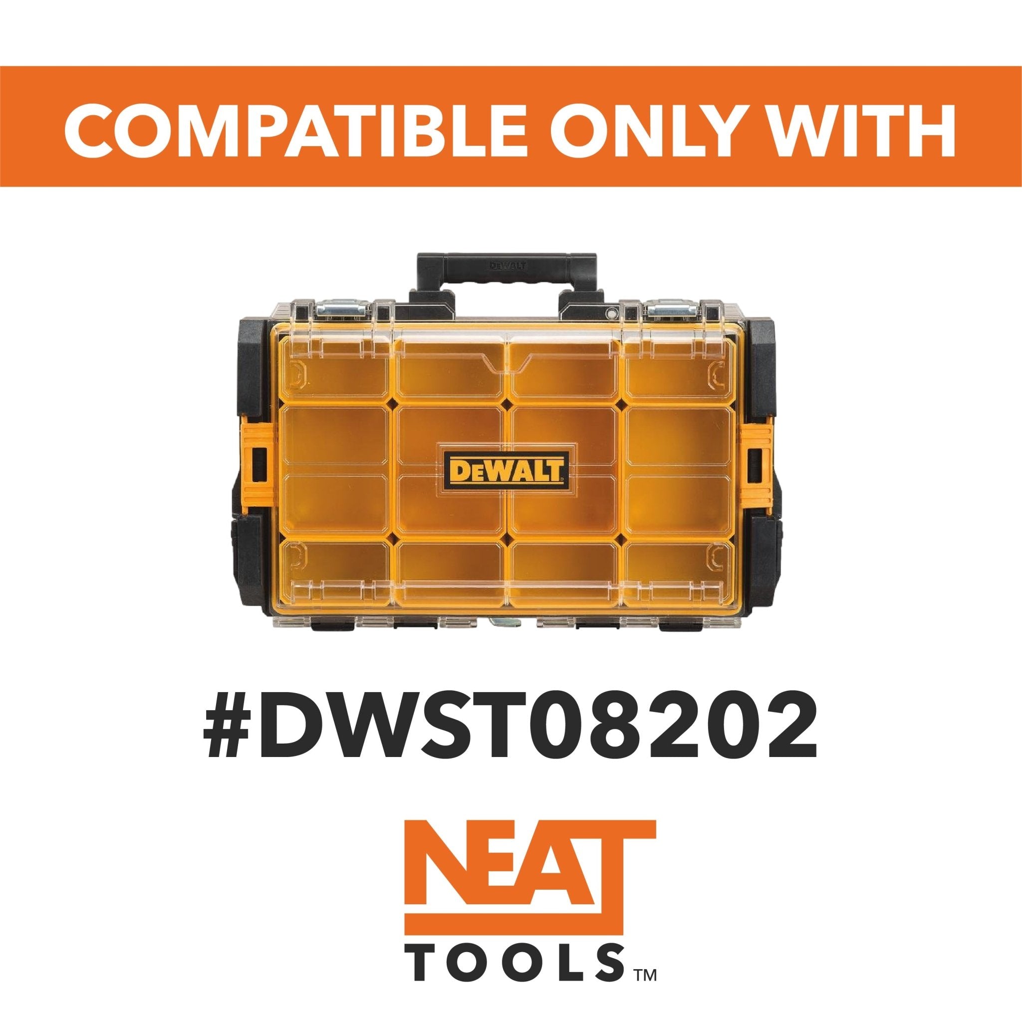 Stacking Divider Bins Small for Dewalt TOUGHSYSTEM 1.0 Organizer - Neat Tools